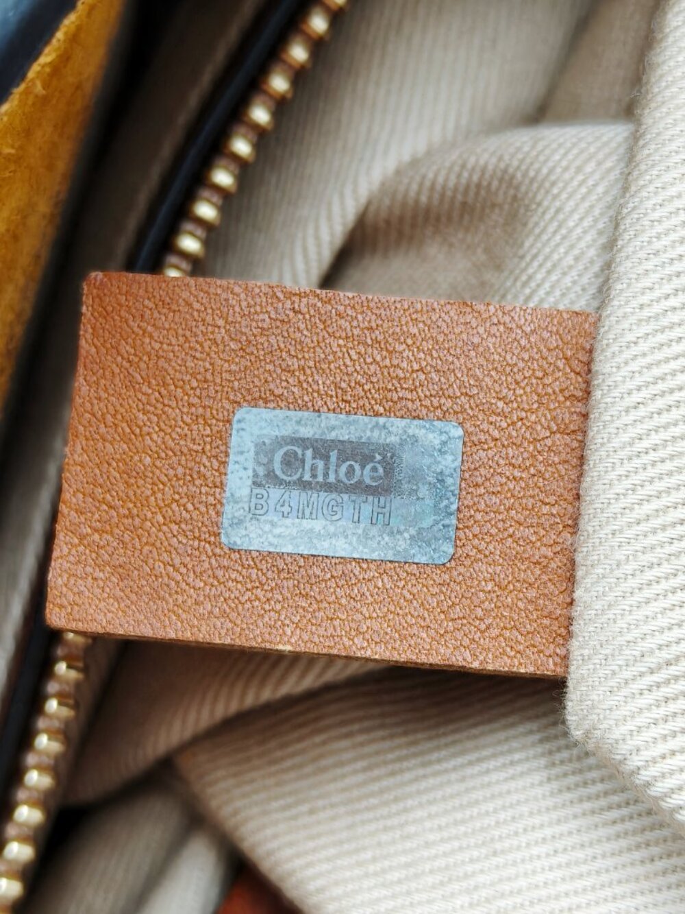Chloé Suede Leather Shoulder Crossbody Bag Mustard Gold Medium - Picture 15 of 16